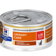 Hill's Prescription Diet c/d Stress 貓用泌尿系統減壓配方罐頭 - 雞肉燉蔬菜 2.9oz(24罐) Hill's Prescription Diet c/d Stress 貓用泌尿系統減壓配方罐頭 - 雞肉燉蔬菜 2.9oz(24罐)