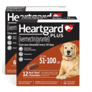 Heartgard Plus 心臟咀嚼配方 L 啡 (51lbs - 100lbs)