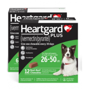 Heartgard Plus 心臟咀嚼配方 M 綠 (26lbs - 50lbs)