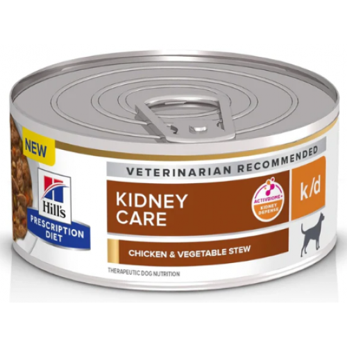 Hill's Prescription Diet k/d 犬用腎臟護理配方罐頭 - 雞肉燉蔬菜