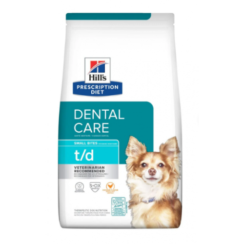 Hill's Prescription Diet t/d 犬用口腔護理配方乾糧 - 細粒 