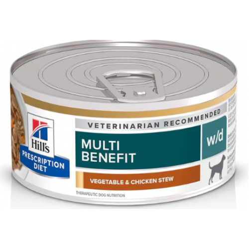 Hill's Prescription Diet w/d 犬用多重管理配方罐頭 - 雞肉燉蔬菜 5.5oz